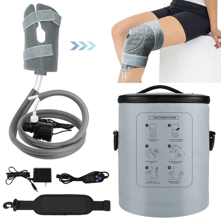 Cold Therapy Machine with Programmable Timer, Ice Machine for Knee After Surgery, Knee Replacement Recovery System, Cryotherapy Pain Relief, with Compression Pad for Shoulder, Hip, Ankle and Foot