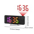 thumbnail image 5 of Projection Alarm Clocks for Bedrooms,LED Digital Clock with 180° Rotatable Projector on Ceiling Wall,Snooze Model,12/24H,2-Level Brightness Indoor Temperature for Heavy Sleepers Adults, 5 of 9