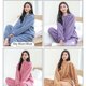 thumbnail image 2 of Conjunto cálido de pijama de vellón coral de Jacquard para mujer, otoño e invierno, ropa de hogar de franela cálida con forro polar grueso para parejas, 2 of 5