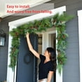 thumbnail image 5 of Heavy Duty Christmas Wreath Hanger Stand for Front Door - Sturdy Metal Hook for Hanging Outdoor Christmas Garland, Light Strings, And Holiday Decorations, Space Saving Decorative Display Holder, 5 of 6
