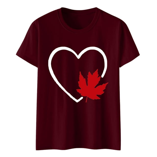 Camisas de Manga Corta para las Mujeres Impresión de Manga Corta Cuello Redondo, Camisa Casual de Poliéster para las Mujeres, Lavado de Manos