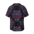thumbnail image 2 of Fotbe Paisley And Owls print Short Sleeve Button Down Shirts for Men Casual Summer Beach Wrinkle Free Shirt-4X-Large, 2 of 7