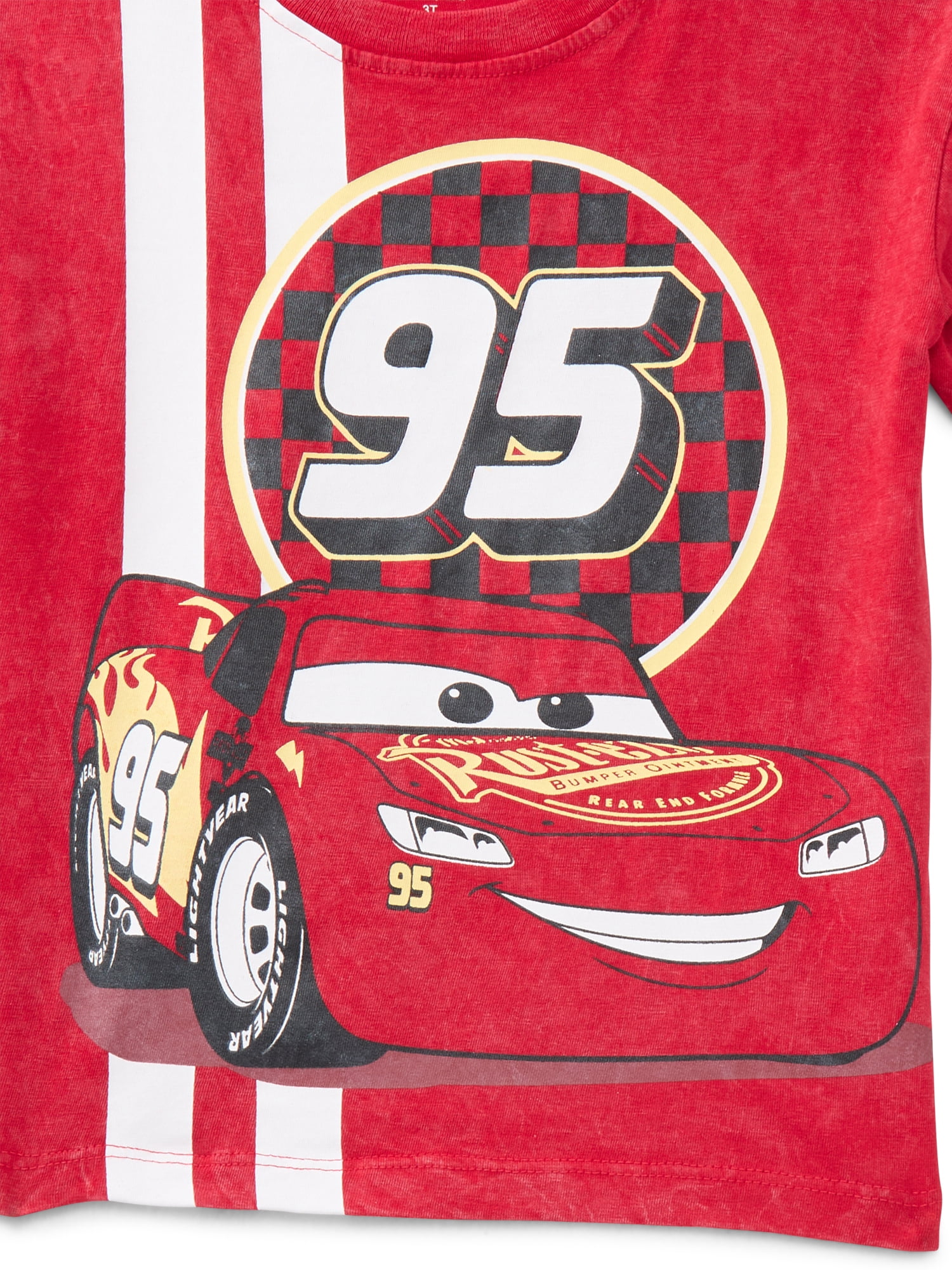 Pixar Cars Toddler Boys' Graphic Tee with Short Sleeves, Sizes 12M-5T