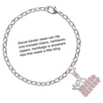 thumbnail image 2 of Delight Jewelry Pink ''Little Sister'' with Heart - Silver-tone Clip on Charm with Mini Year 2025, 2 of 4