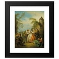 thumbnail image 2 of Jean-Baptiste Pater 15x18 Black Modern Framed Museum Art Print Titled - Le Colin-Maillard (Blind Man's Buff) (C.1730-1733), 2 of 5
