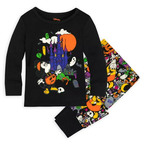 Mickey Mouse and Friends Halloween PJ PAL for Baby Size 12-18M Minnie, Donald, Daisy, Goofy, Pluto, Chip 'n Dale