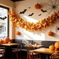 thumbnail image 6 of Artificial Maple Leaf Garland,Fall Foliage Autumn Vine Decor for Front Door Fireplace Livingroom Wall Thankgiving Decoration, 6 of 8