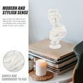 thumbnail image 2 of Qnmwood Nordic Greek David Apollo Bust Roman Head Figurine Sculpture Home Decor, 2 of 6