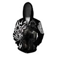 thumbnail image 3 of Sudaderas de otoño para hombre Sudadera con capucha con estampado de valquiria y espartano Sudadera con capucha suelta Ropa Y2k Ropa Sudadera Hombre, 3 of 4