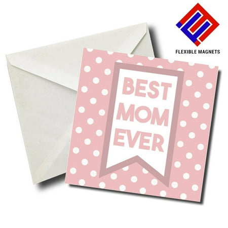 Best Mom Ever 1 Stylish Magnet for refrigerator. Great Gift! By Flexible