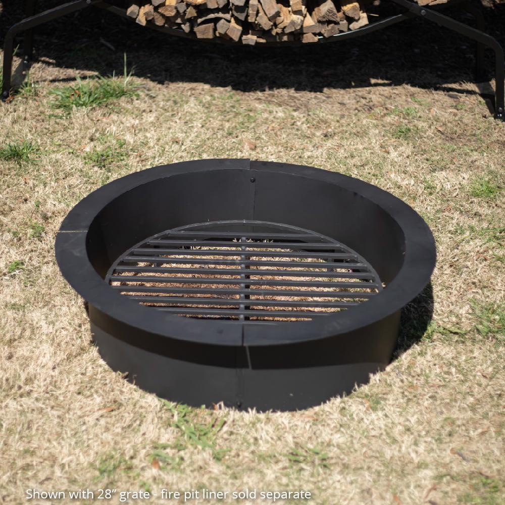 HPC Fire SSFG-BPC28 Outdoor Fireplace Burner Log Grate Set, 28