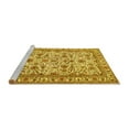 thumbnail image 2 of Ahgly Company Machine Washable Indoor Square Persian Yellow Traditional Area Rugs, 6' Square, 2 of 4