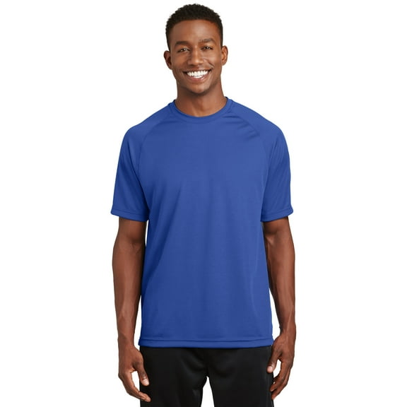 Sport-Tek Dry Zone Short Sleeve Raglan T-Shirt. T473 - M True Royal