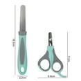 thumbnail image 4 of CBFFDC Dog Nail Grinder Pet Nail Clipper Set Crescent Edge Comfortable Grip Non Slip Handle Nail File Trimming Puppy, 4 of 6