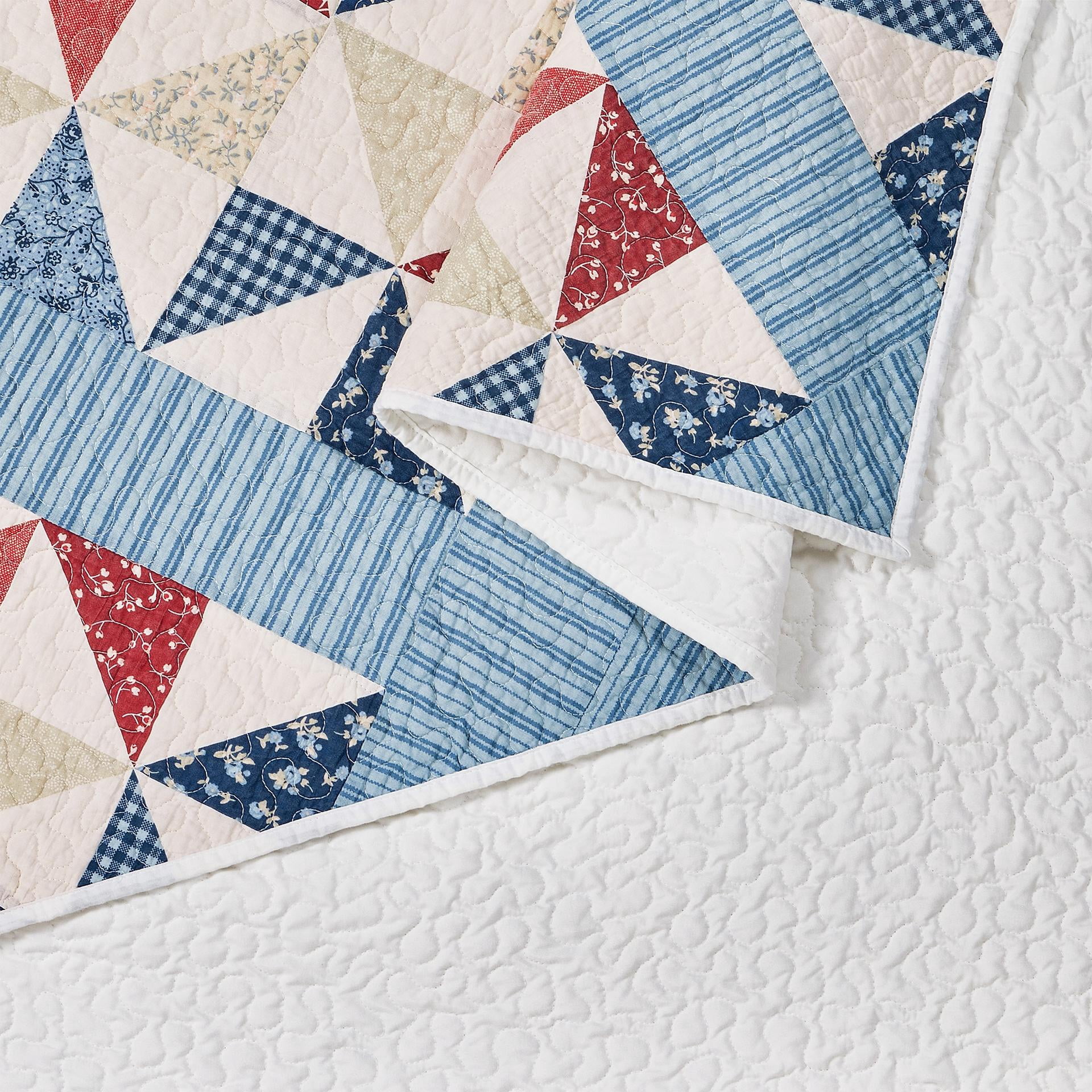 Americana Heartland Pieced Geometric 3-Pc King Quilt Set - Multi, All Ages