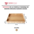 thumbnail image 3 of Charola O Bandeja De Madera Mediana Namaro Design, 3 of 5