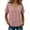 Pink, variant on WHLBF Tank Tops for Women V-Neck Short Sleeve Button Loose Casual Summer Cotton Linen Shirt Tank Pink M