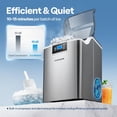 thumbnail image 5 of SPECSTAR Nugget Ice Maker Machine, Countertop Ice Maker with Hand Scoop 10 Ice Bags and Self Cleaning Function 44lbs/Day, Silver, 5 of 8