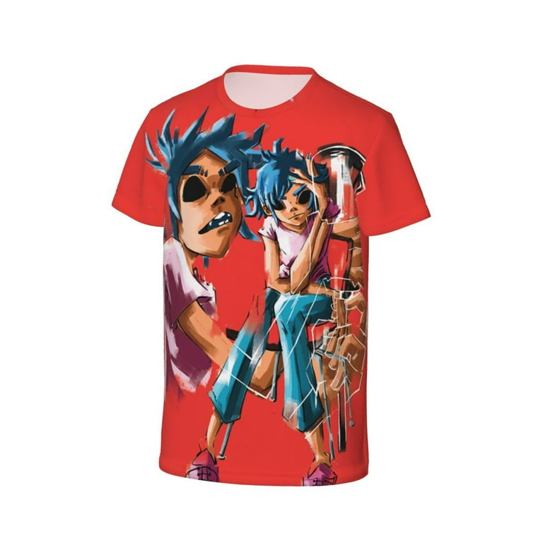 Gorillaz 2D Teenage T-shirt for Boy Girl Short Sleeve