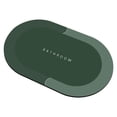 thumbnail image 1 of Super Absorbent Entry Mat, Non-Slip Bathroom Rug, Quick Drying, Heavy Duty, For Home Kitchen, Entryway, Waterproof, Durable Rubber, 30x60 Inches, Low Profile, High Traffic Areas | Pvc, Green, 1 of 8