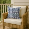 thumbnail image 5 of Creative Products Herringbone Print Blue 16 x 16 Indoor / Outdoor Pillow, 5 of 8