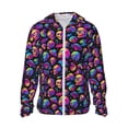thumbnail image 2 of Lsque Skull rainbow star mushroom UPF 50+ Lightweight Sun Protection Men's Women's Long Sleeve Shirt, Hoodie Performance -X-Large, 2 of 9