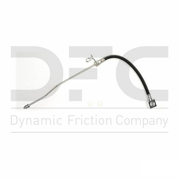 Rear Lower Left Dynamic Friction Company Brake Line Hose 350-54555 For 2004-2008 Ford F-150, 2006 Lincoln Mark LT