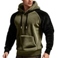thumbnail image 4 of WILLBEST Sudadera con Capucha y Forro Europeo para Hombre, Otoño/Invierno, con Bloqueo De Color y Extra XXGrande, 4 of 6