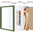 thumbnail image 2 of Vittanly 12x12 Picture Frame, Display Pictures 8x8 with Mat or 12x12 without Mat, Premium Material with Shatter Resistant Plexiglass, Square Frame for Wall Mounting, Home Decor, Rustic Green, 1 Pack, 2 of 6