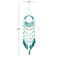 thumbnail image 3 of DecMode 13"W, 47"H Metal Bohemian Wall Decor, Blue, 1-Piece, 3 of 9