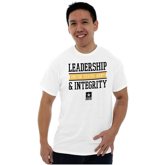 US Army Logo Leadership Integrity Men's Graphic T Shirt Tees Brisco Brands M