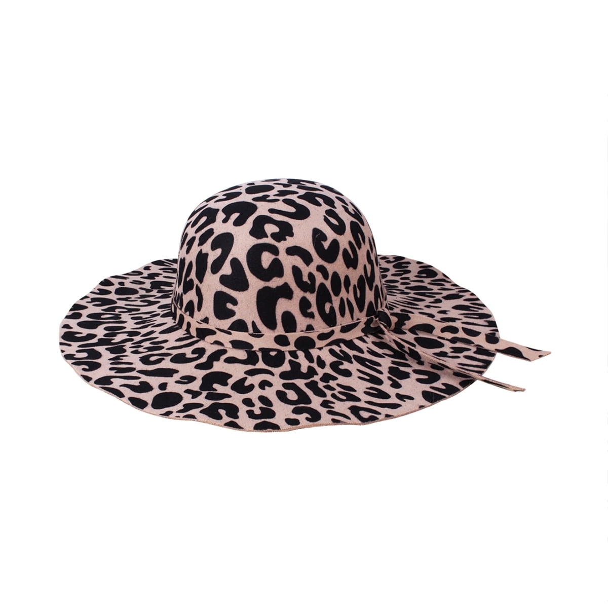 leopard print floppy hat
