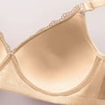 thumbnail image 4 of GILIGEGE Bras for Women No Underwire Full Coverage Push Up Seamless Wireless Comfortable Bra for Women Bras Plus Size Comfort Soft Bras Supportive Bralettes Cute Breathable Wireless Bra Beige 38B, 4 of 5