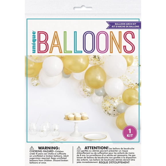Silver & Gold Balloon Arch Kit, 40pc