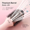 thumbnail image 6 of L'ange Hair Le Volume 2-in-1 Titanium Blow Dryer Brush Blush Hot Air Brush with Oval Barrel, 6 of 9