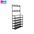 thumbnail image 2 of Zapatera y Perchero Rack Organizador 5 Niveles Zapato negro, 2 of 8