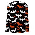 thumbnail image 5 of Suéter de manga larga con cuello redondo y estampado de Halloween informal a la moda para mujer, 5 of 5