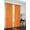 Orange, variant on GoodGram Hollywood Glam Orange Solid Print Grommet Semi-Sheer Window Curtain, 54” x 84” (2 Panels)
