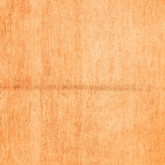 Ahgly Company Indoor Square Abstract Orange Contemporary Area Rugs, 4' Square