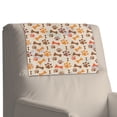 thumbnail image 4 of SCRAWLGOD Bone Paw Brown Beige 1 Piece Sofa Headrest Protector Non-Slip Stain Resistant Head Rest Cover for Recliner Furniture Protector for Recliner Chair 17x27 in, 4 of 7