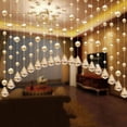 thumbnail image 2 of Curtain Beads for Doorways, Hanging Screen Door Curtain, 39 in Clear Crystal, Decorative Beads, Hanging Room Divider, 1 Pc Diamond Accent, Open Layout Separation, 2 of 7