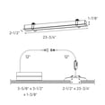 thumbnail image 3 of Dals Lighting Lnr24-Cc-V Boulevard 2-1/2" Integrated Led Adjustable Recessed Trim - White, 3 of 5