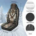 thumbnail image 7 of Uorisanigo 2-Pack Car Seat Covers, Soft Tribal Wolf Aztec Auto Driver Seat Covers, Comfy Automotive Seats Protectors Front Set For Cars, Car Accessories for Men, 7 of 7