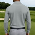 thumbnail image 5 of Mfakffe Men's Knit Polo Shirts Long Sleeve Sweater Polo Lightweight Fashion Casual Collared Shirts, 5 of 5