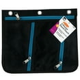thumbnail image 3 of Charles Leonard 3 Pocket Pencil Pouch, Expanding to 1", 11"W x 9.5"H x 1"D - Assorted Colors, Pack of 3, 3 of 4