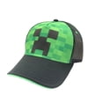 thumbnail image 1 of Minecraft Creeper Face Kids Trucker Snapback Hat, 1 of 4