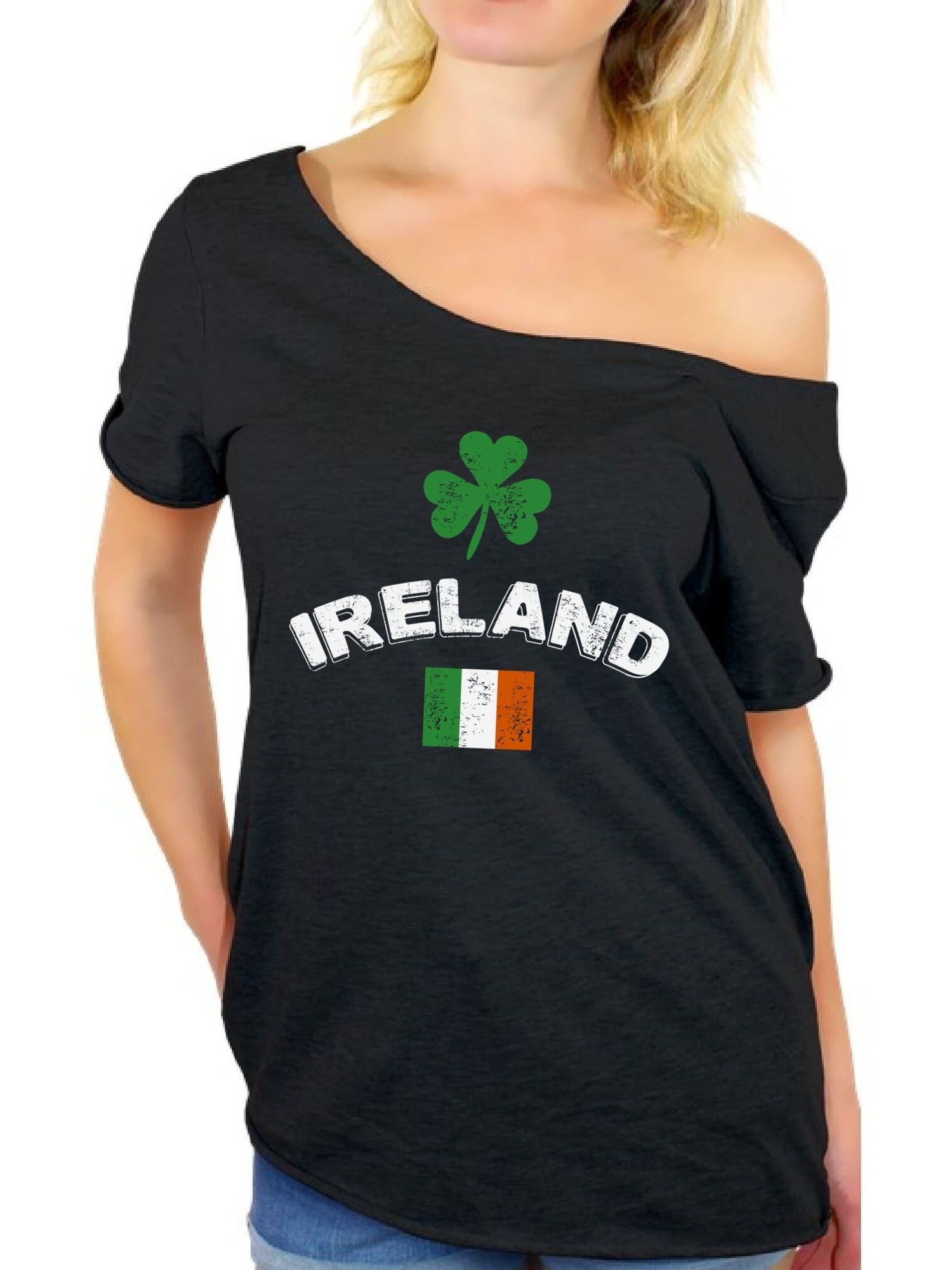 Lucky Shamrock Tshirt Irish Clover Tee 