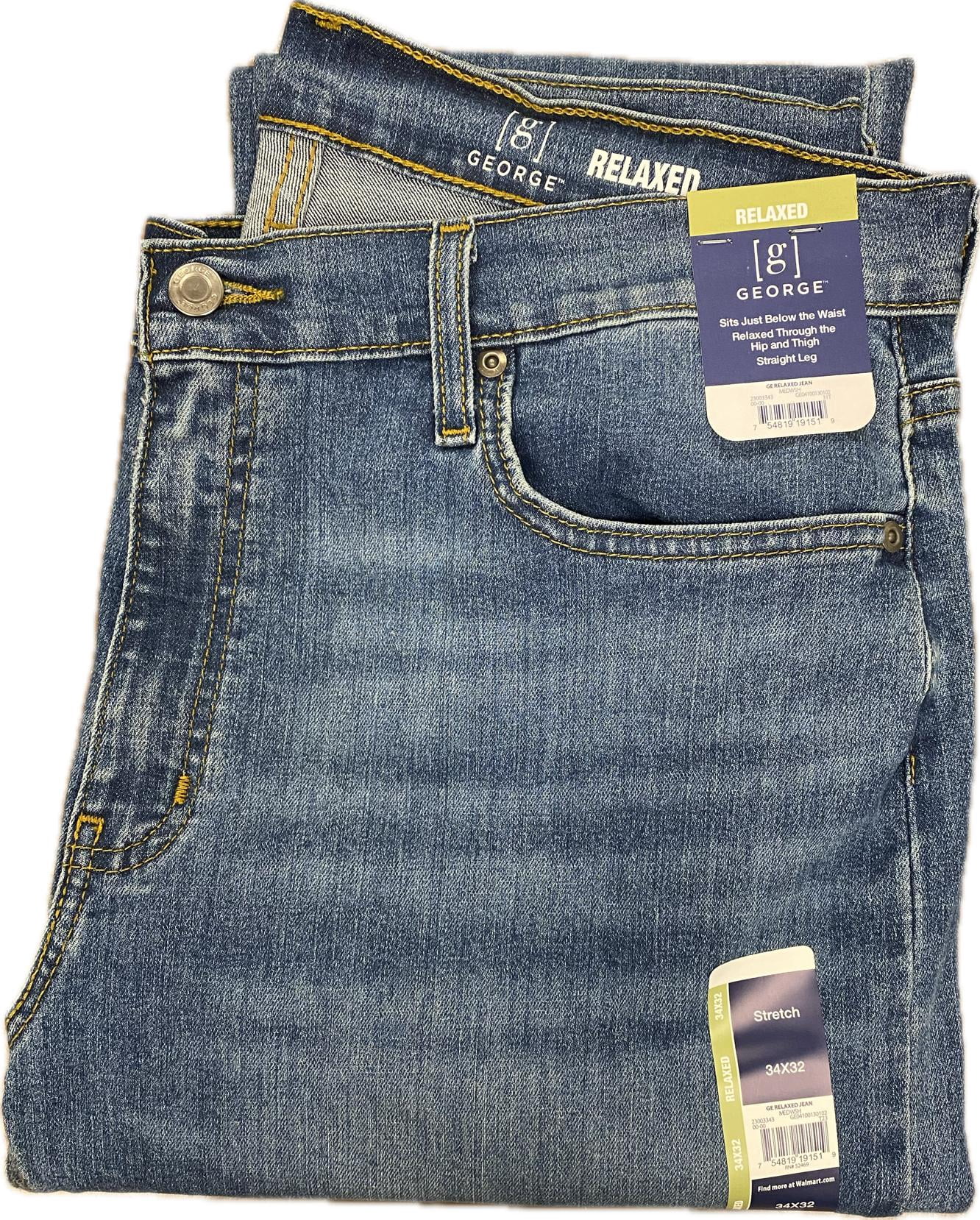 George Men's & Big Men's Relaxed Fit Jeans, Sizes 29-44