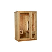 ALMOST HEAVEN SAUNAS Logan 1-Person Indoor Sauna in Rustic Cedar