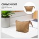 thumbnail image 3 of unbranded Bolsa Impermeable Para Cosméticos Marrón Claro Con Suave Y Bolsillo Multipropósito Para Viajes, 3 of 8
